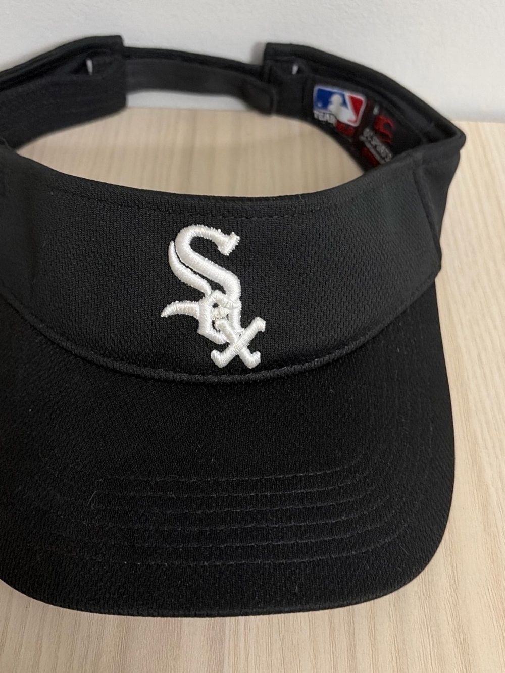 Chicago White Sox Black Visor Cap - Adjustable MLB Sun Visor